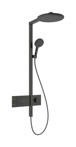 Hansgrohe Raindance Alive S Showerpipes With Thermostatic Mixer 1170 X 350 X 180mm Gunmetal/chrome - Brushed