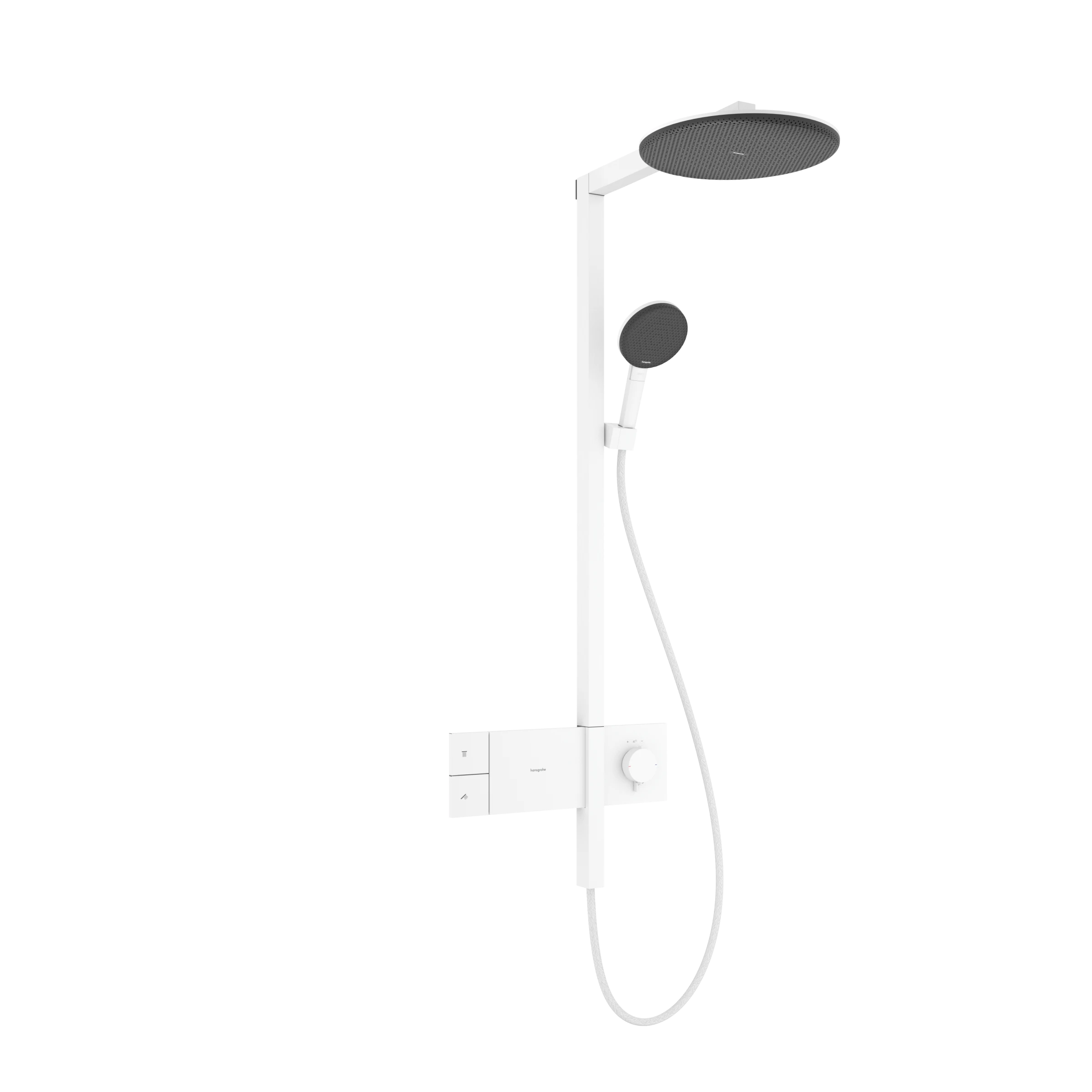 Hansgrohe Raindance Alive S Showerpipes With Thermostatic Mixer 1170 X 350 X 180mm White - Matt