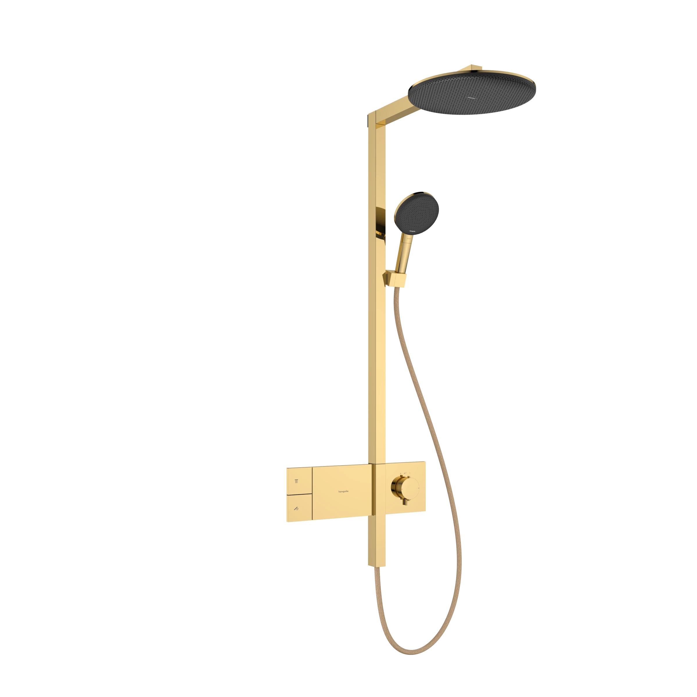 Hansgrohe Raindance Alive S Showerpipes With Thermostatic Mixer 1170 X 350 X 180mm Gold - Polished