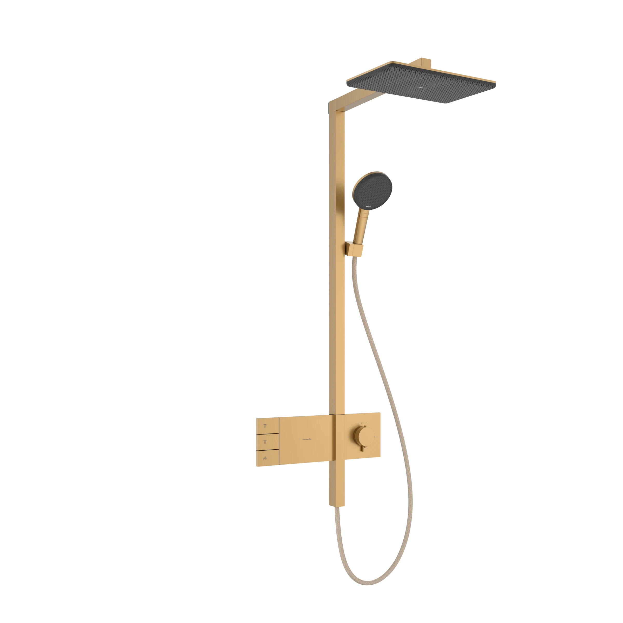 Hansgrohe Raindance Alive Q Showerpipes With Thermostatic Mixer 1170 X 350 X 180mm Bronze - Brushed