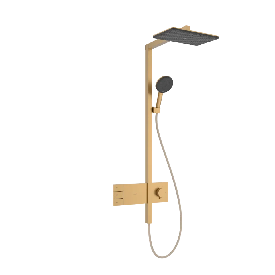 Hansgrohe Raindance Alive Q Showerpipes With Thermostatic Mixer 1170 X 350 X 180mm Bronze - Brushed product image - Image 1