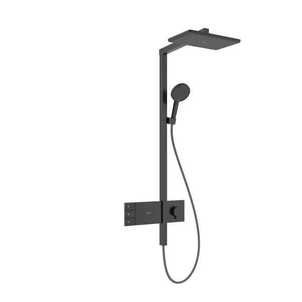 Hansgrohe Raindance Alive Q Showerpipes With Thermostatic Mixer 1170 X 350 X 180mm Gunmetal/chrome - Brushed