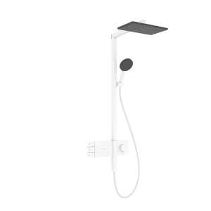 Hansgrohe Raindance Alive Q Showerpipes With Thermostatic Mixer 1170 X 350 X 180mm White - Matt