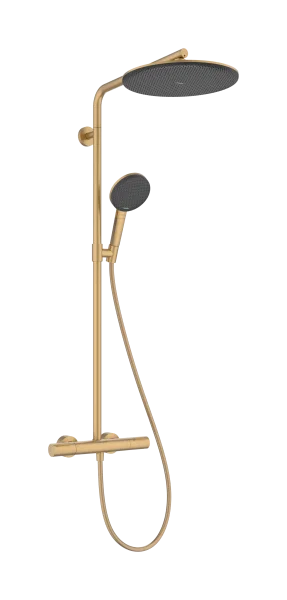 Hansgrohe Raindance Alive S Puro Showerpipes With Thermostatic Mixer 1170 X 350 X 180mm Bronze - Brushed