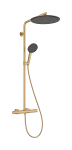 Hansgrohe Raindance Alive S Puro Showerpipes With Thermostatic Mixer 1170 X 350 X 180mm Bronze - Brushed