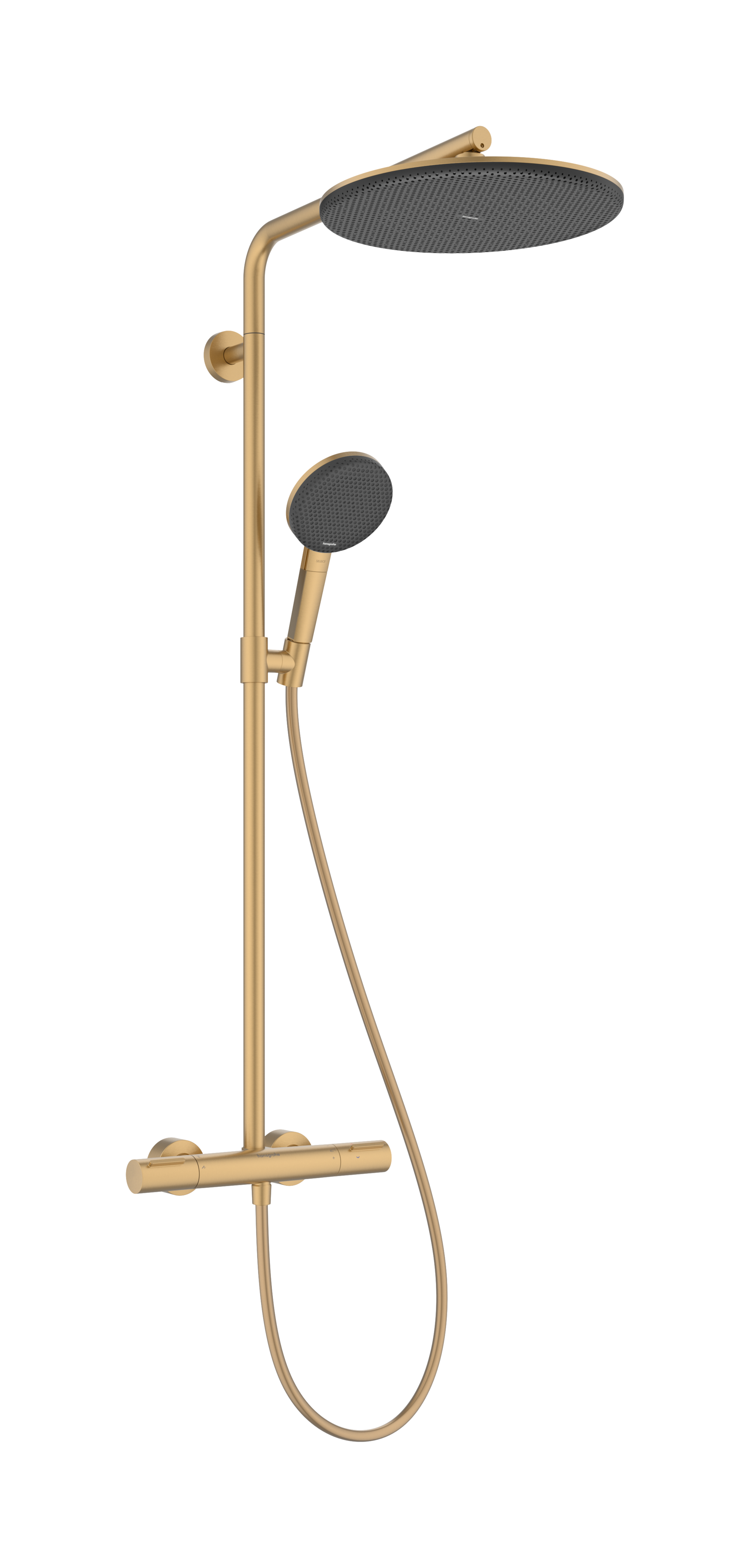 Hansgrohe Raindance Alive S Puro Showerpipes With Thermostatic Mixer 1170 X 350 X 180mm Bronze - Brushed