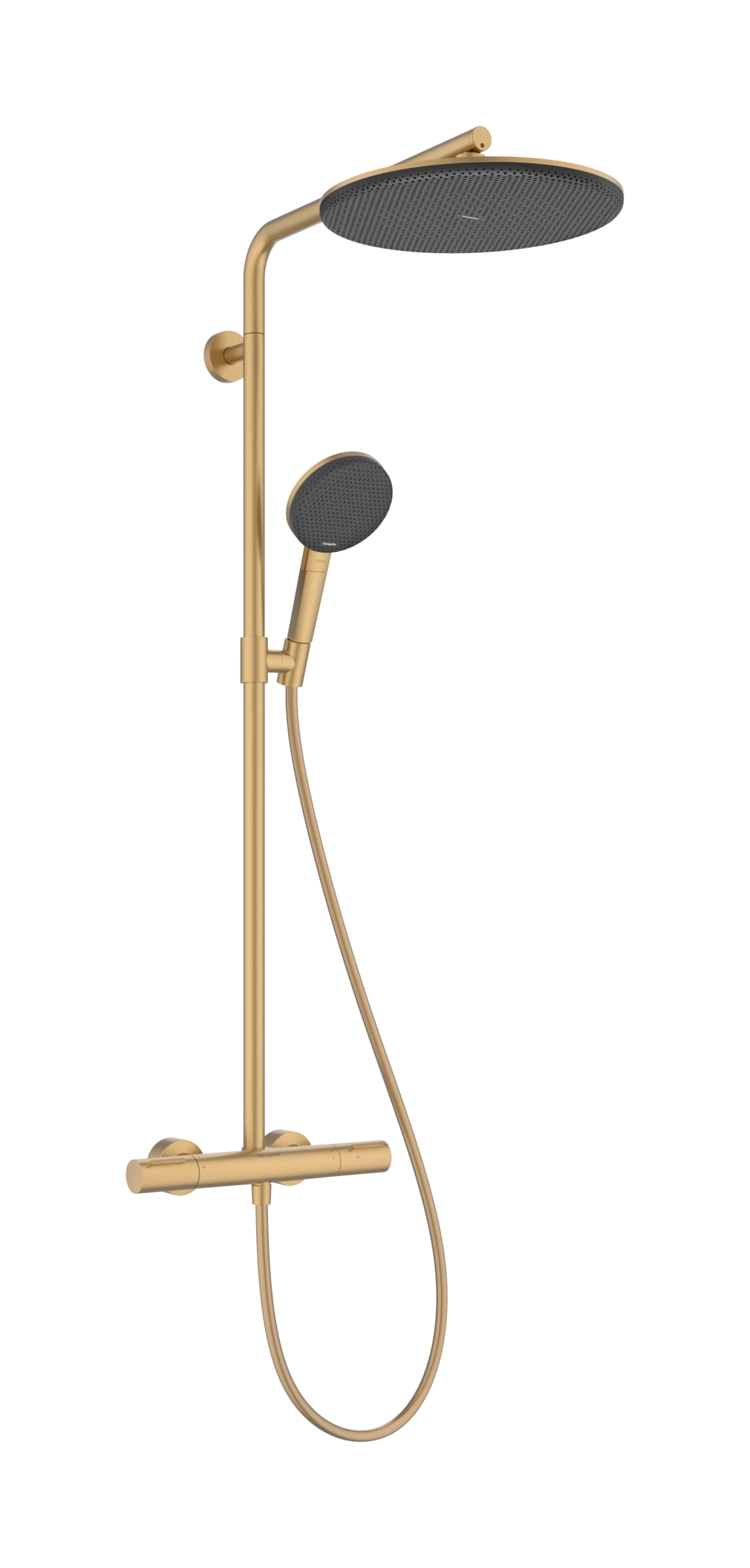 Hansgrohe Raindance Alive S Puro Showerpipes With Thermostatic Mixer 1170 X 350 X 180mm Bronze - Brushed