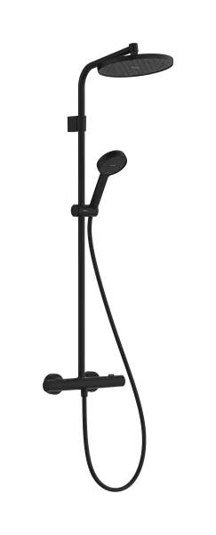 Hansgrohe Activera S Showerpipe 240 1jet Ecosmart+ Mit Ecostat Fine Varia Matt Black