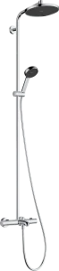 Hansgrohe Activera S Showerpipes With Thermostatic Mixer 1520 X 355 X 115mm Chrome