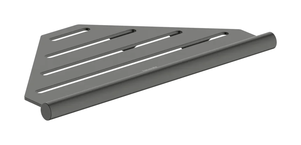 Hansgrohe Addstoris S Soap Dishes /-basket 361 X 190 X 45mm Gunmetal/chrome - Brushed product image - Image 1
