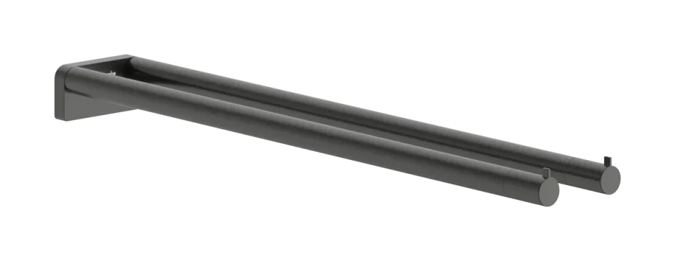 Hansgrohe Addstoris S Towel Holder 495 X 50 X 77mm Gunmetal/chrome - Brushed product image - Image 1