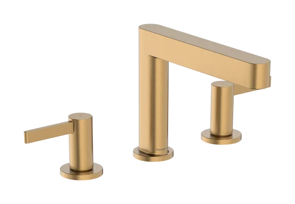 Hansgrohe Finoris 3-hole Basin Mixer 110 With Push-open Waste Set Brushed Bronze
