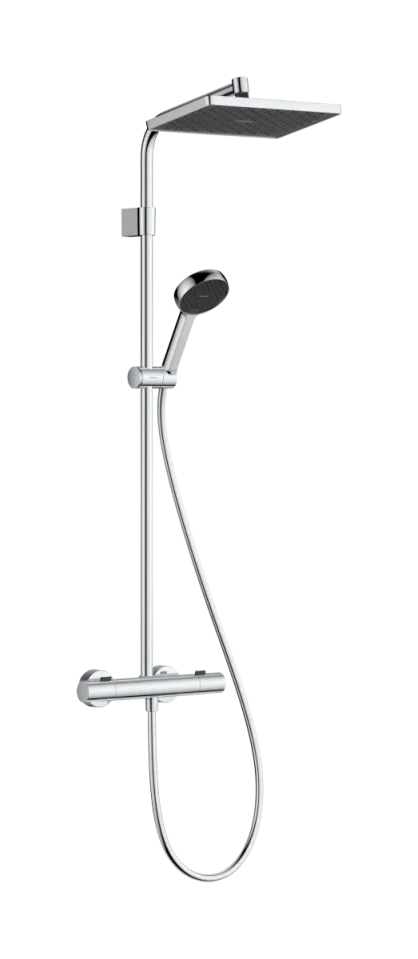 Hansgrohe Activera Q Showerpipes With Thermostatic Mixer 1080 X 355 X 100mm Chrome product image - Image 1