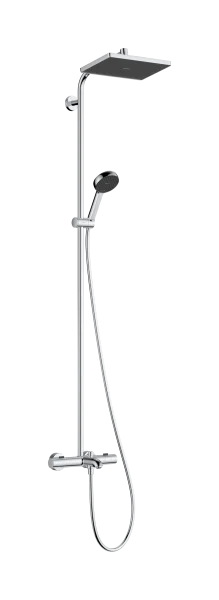 Hansgrohe Activera Q Showerpipes With Thermostatic Mixer 1520 X 355 X 115mm Chrome