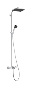 Hansgrohe Activera Q Showerpipes With Thermostatic Mixer 1520 X 355 X 115mm Chrome