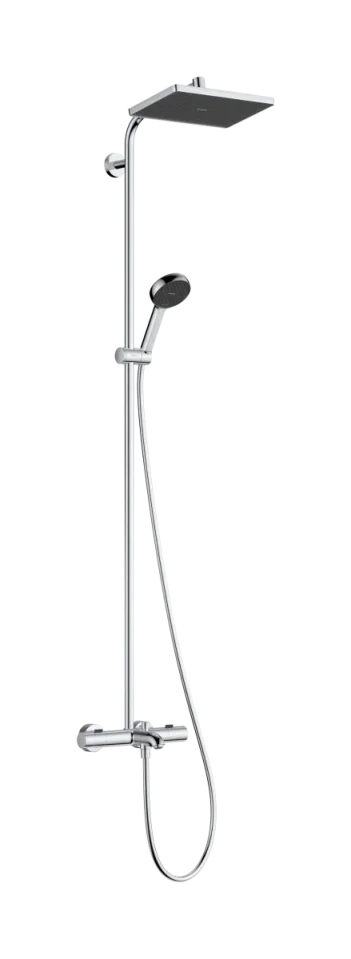 Hansgrohe Activera Q Showerpipes With Thermostatic Mixer 1520 X 355 X 115mm Chrome product image - Image 1