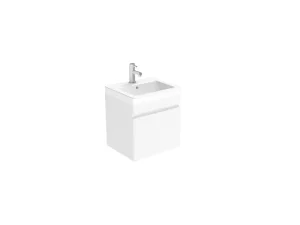 Saneux Air 40cm 1 Door Wall Mounted Unit - Gloss White