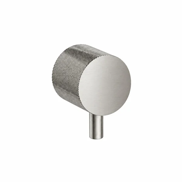 Saneux Cos Diverter Handle - Knurled - Brushed Nickel