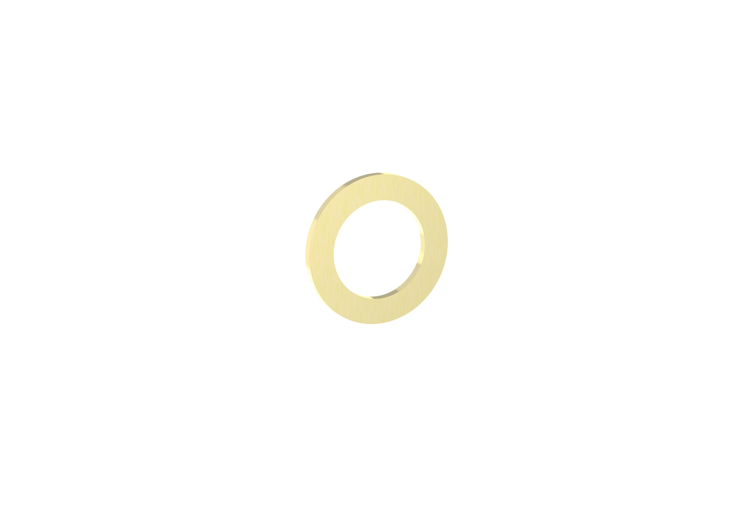 Saneux Cos - Ring Valve - 2 Way Diverter Ring & Shroud - Brushed Brass