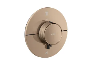 Axor Showerselect Id Thermostatic Shower Mixer Concealed 269 X 242 X 179mm Rose Gold/gold - Polished