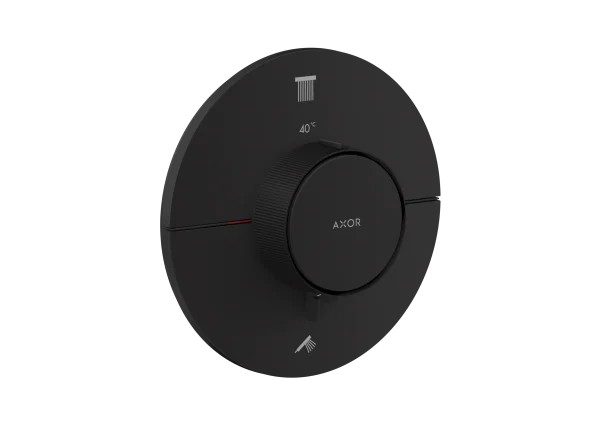 Axor Showerselect Id Thermostat For Concealed Installation Round For 2 Functions Matt Black