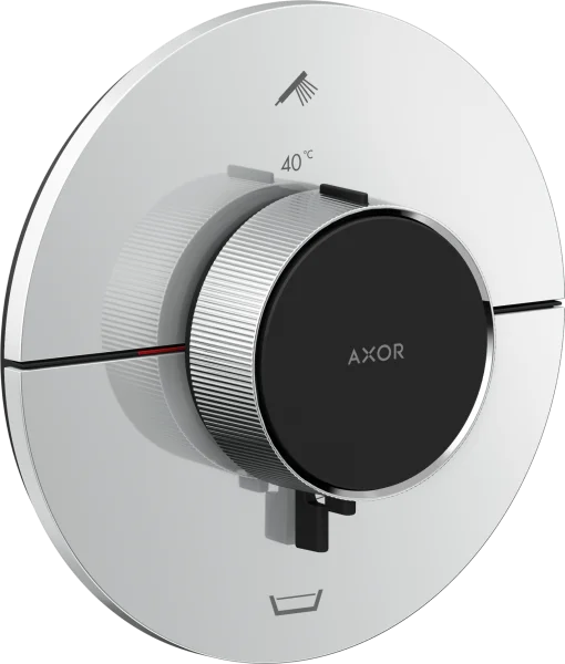 Axor Showerselect Id Thermostat For Concealed Installation Round For 2 Functions With Integrated Security Combination According To En1717 Chrome