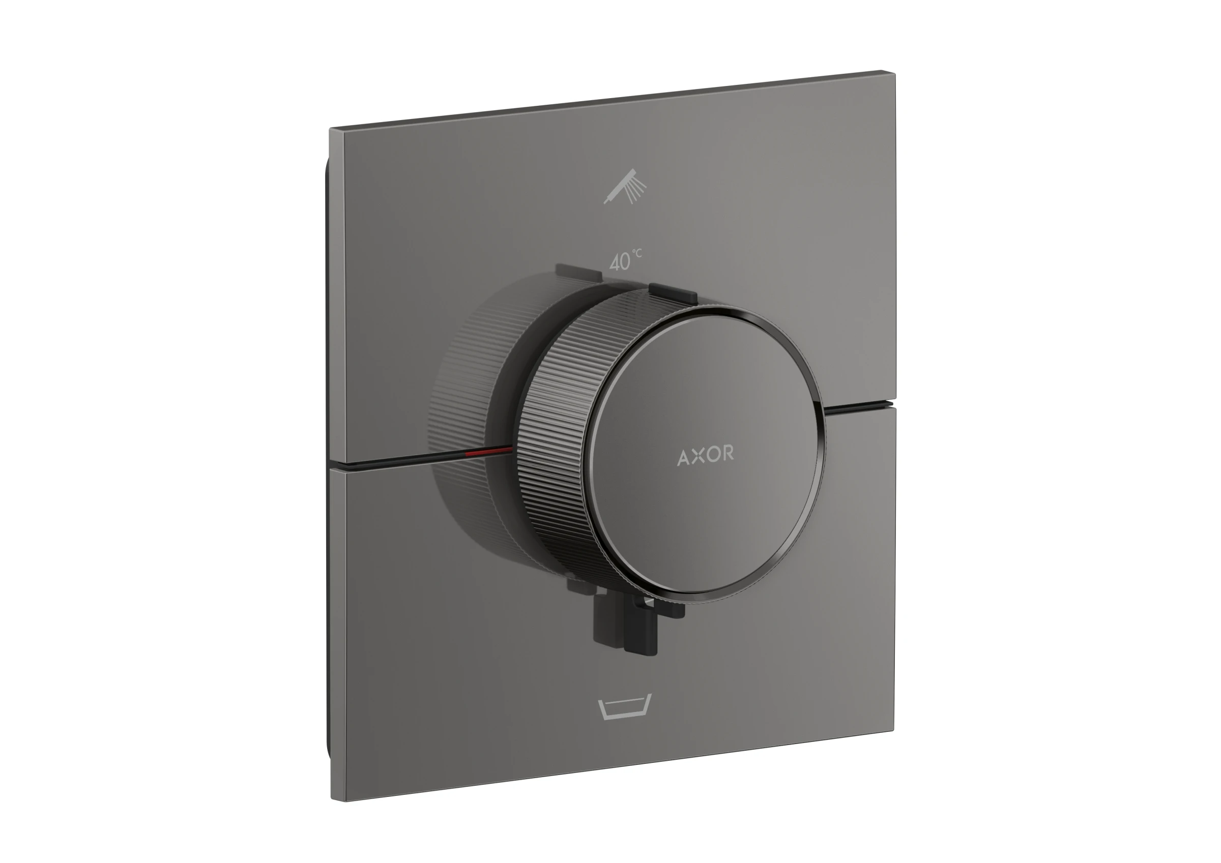 Axor Showerselect Id Thermostatic Shower Mixer Concealed 269 X 242 X 179mm Gunmetal/chrome - Polished