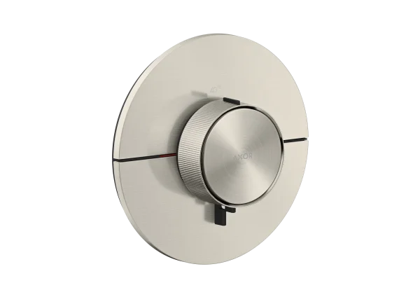Axor Showerselect Id Thermostat Highflow For Concealed Installation Round Stainless Steel Optic