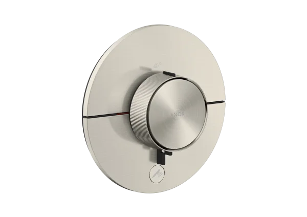 Axor Showerselect Id Thermostat Highflow For Concealed Installation Round For 1 Function And Additional Outlet Stainless Steel Optic