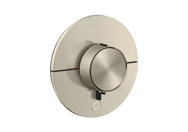 Axor Showerselect Id Thermostat Highflow For Concealed Installation Round For 1 Function And Additional Outlet Brushed Nickel