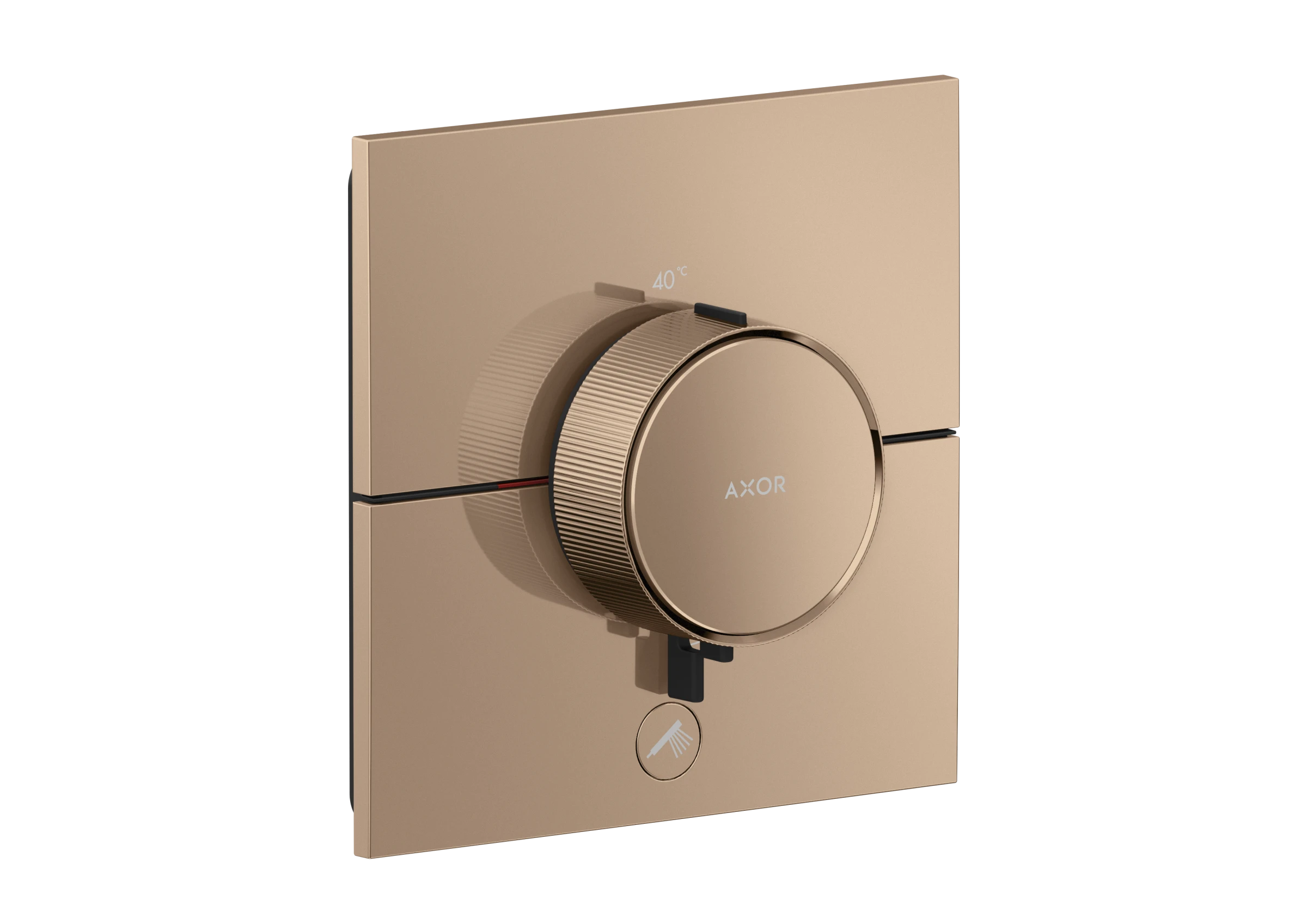 Axor Showerselect Id Thermostatic Shower Mixer Concealed 269 X 242 X 179mm Rose Gold/gold - Polished