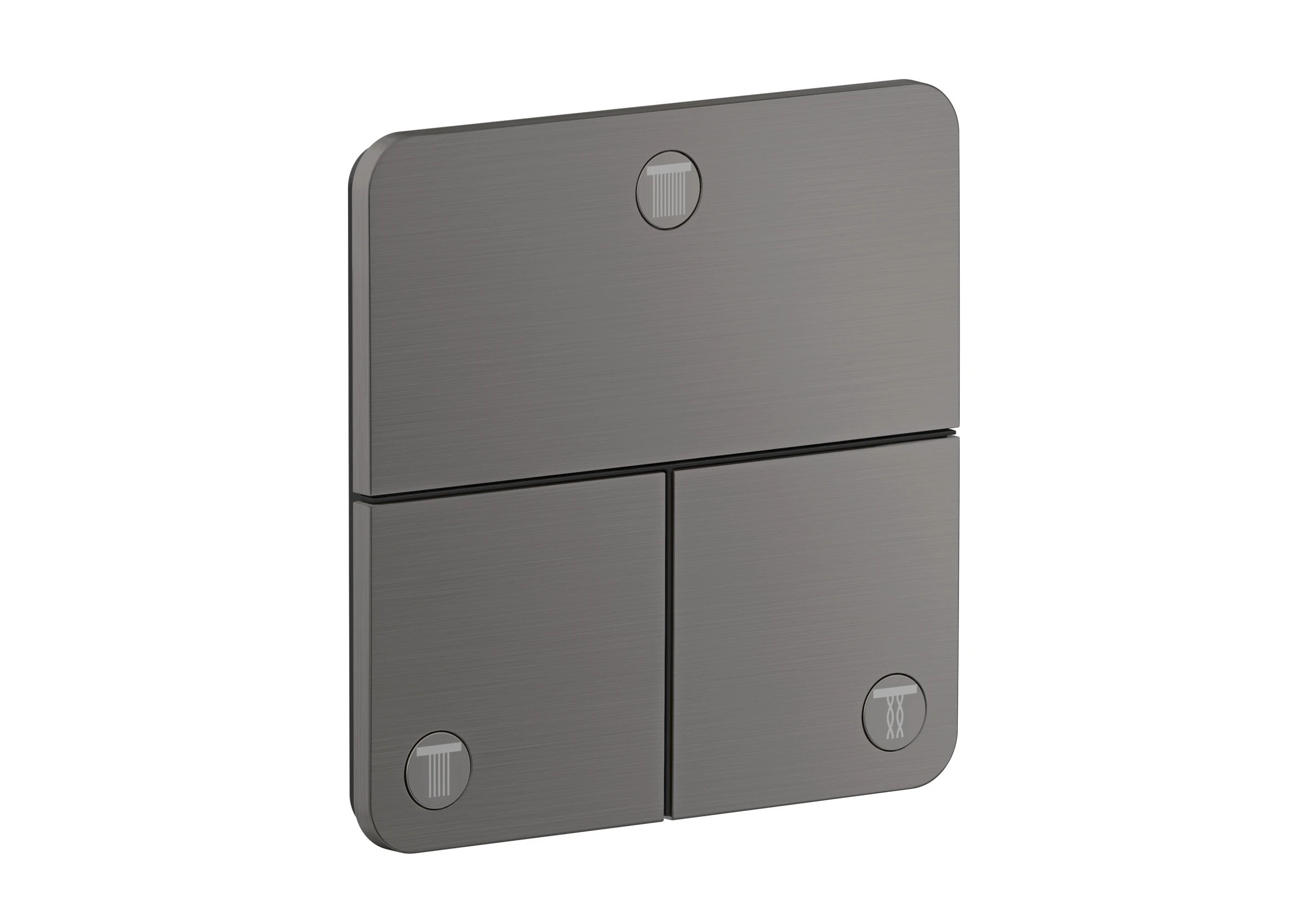 Axor Showerselect Id Valves Concealed 269 X 242 X 179mm Gunmetal/chrome - Brushed