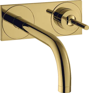 Axor Uno Manual Mixers 257 X 235 X 81mm Gold - Polished
