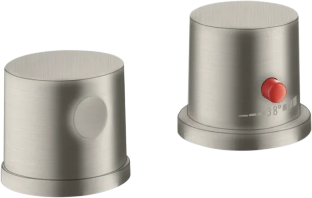 Axor Uno Thermostatic Bath Filler Concealed 130 X 110 X 87mm Stainless Steel product image - Image 1