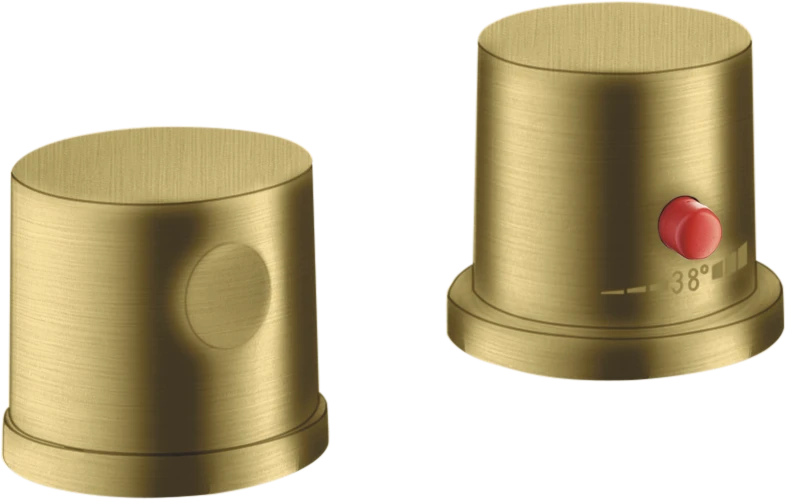 Axor Uno Thermostatic Bath Filler Concealed 130 X 110 X 87mm Brass - Brushed