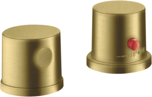 Axor Uno Thermostatic Bath Filler Concealed 130 X 110 X 87mm Brass - Brushed