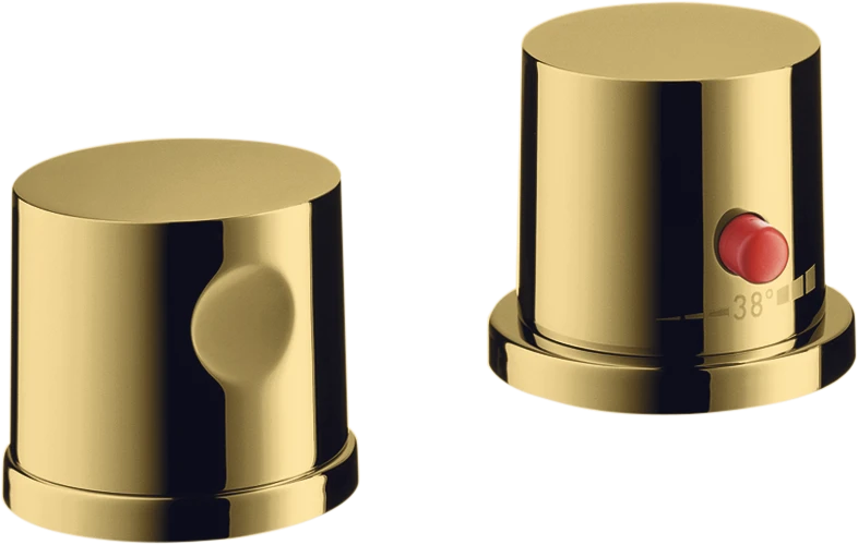 Axor Uno Thermostatic Bath Filler Concealed 130 X 110 X 87mm Gold - Polished