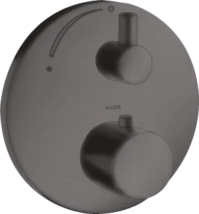 Axor Uno Thermostatic Shower Mixer Concealed 217 X 187 X 135mm Gunmetal/chrome - Brushed