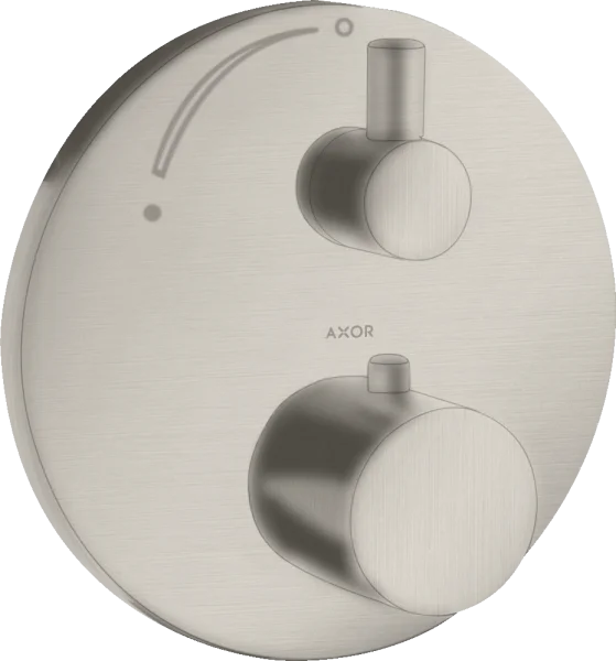 Axor Uno Thermostatic Shower Mixer Concealed 217 X 187 X 135mm Stainless Steel