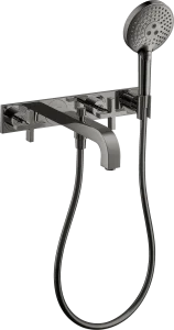 Axor Citterio Bath Mixers Concealed 504 X 263 X 128mm Gunmetal/chrome - Polished