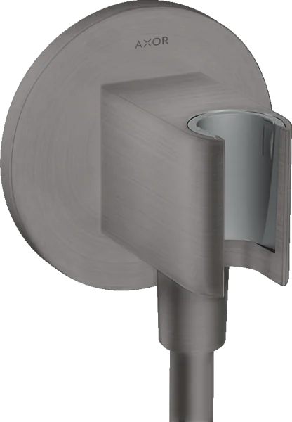 Axor Showersolutions Wall Outlet 132 X 112 X 87mm Gunmetal/chrome - Brushed