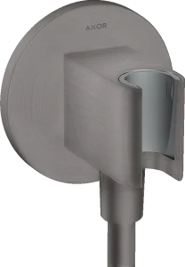 Axor Showersolutions Wall Outlet 132 X 112 X 87mm Gunmetal/chrome - Brushed