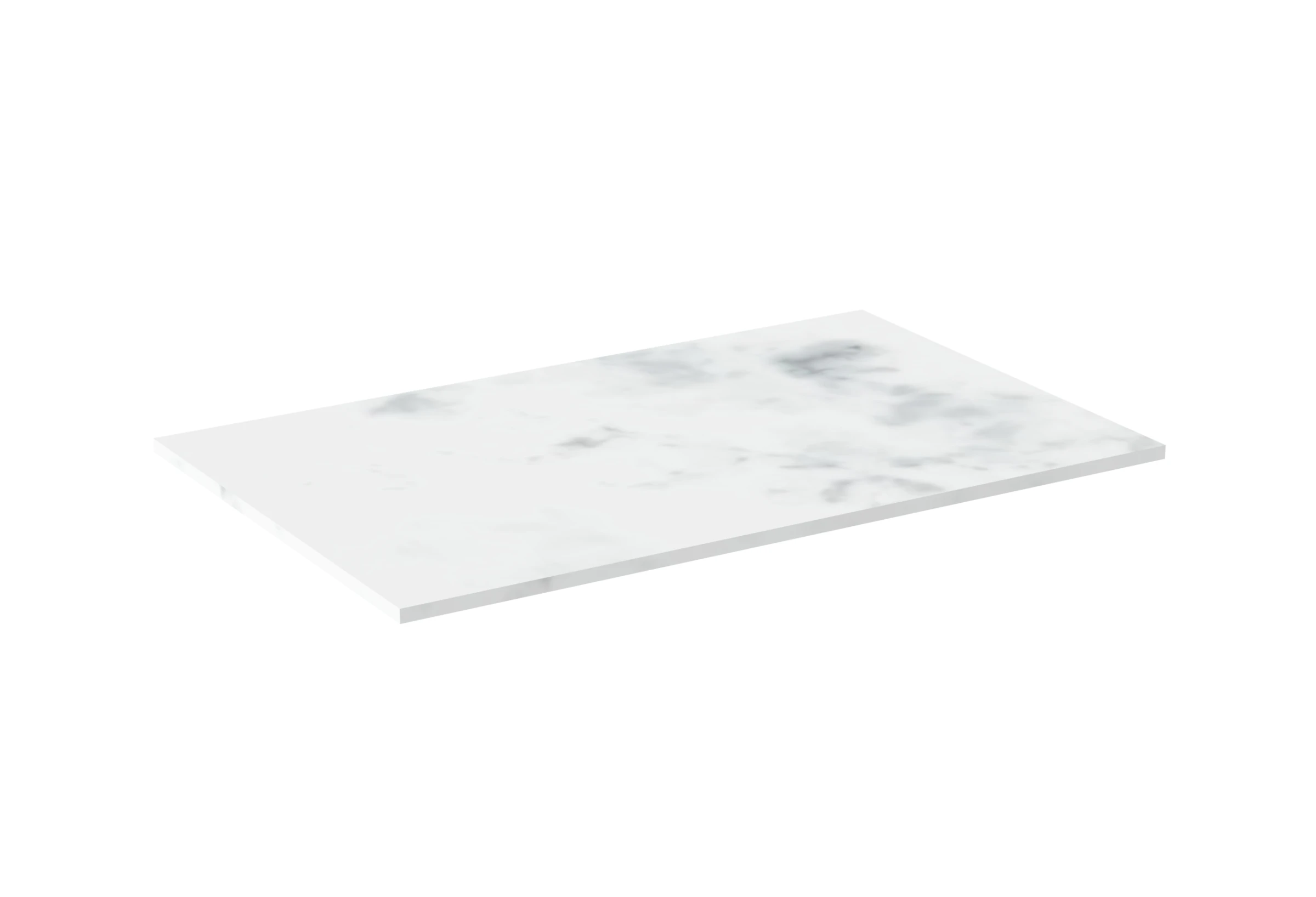 Saneux Austen 72cm Countertop - Matte Carrara White - Solid Surface - 12mm