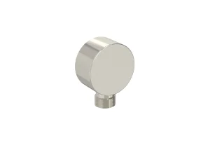 Saneux Cos Round Shower Outlet Elbow - Brushed Nickel
