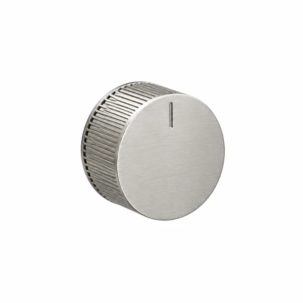 Saneux Cos Diverter Handle - Fluted - Brushed Nickel