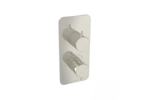 Saneux Eden 1 Way Handles & Plate Finish Kit In Portrait (for Ed019.bn) - Brushed Nickel (pvd)