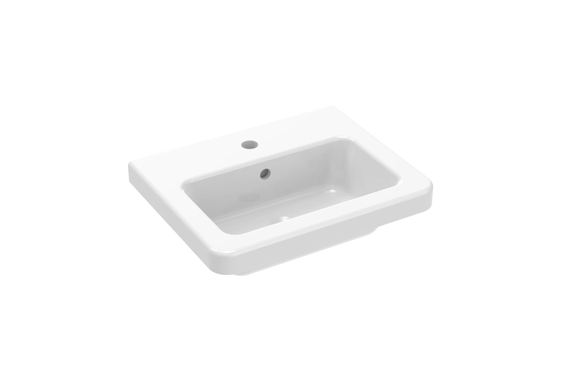 Saneux Indigo 50x40cm Washbasin 1th - European / Alpine White
