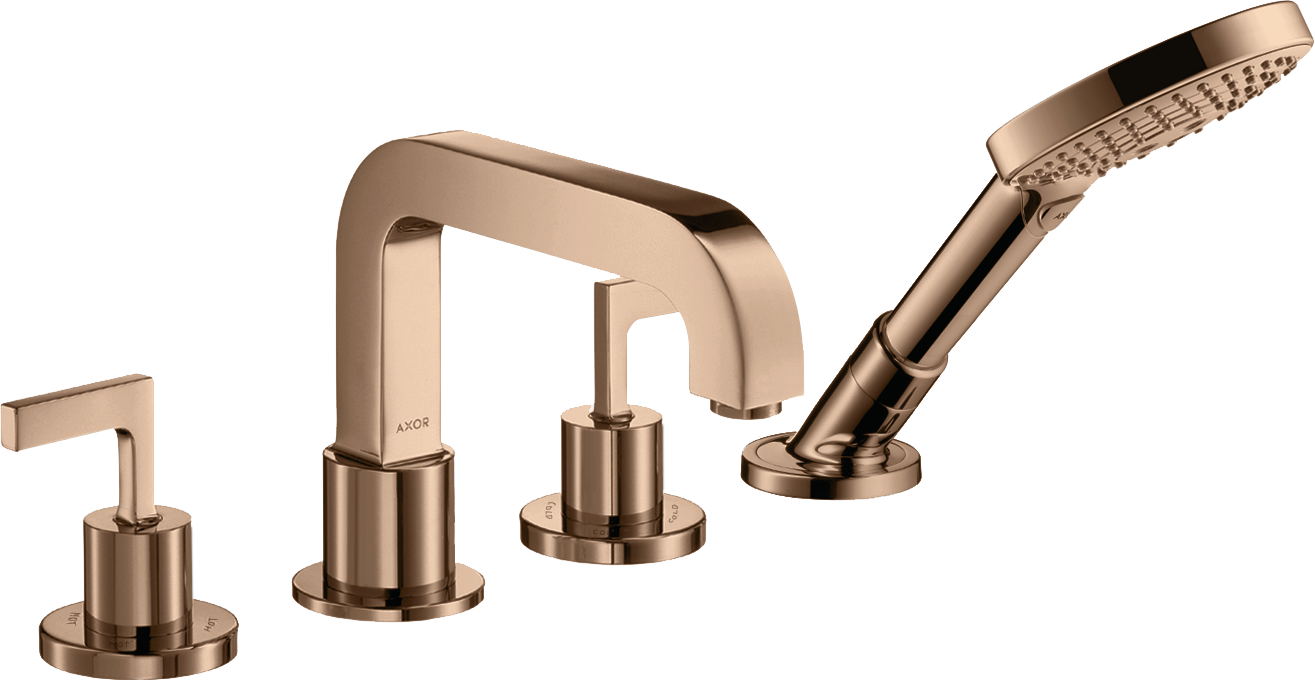 Axor Citterio Bath Mixers Concealed 510 X 263 X 128mm Rose Gold/gold - Polished