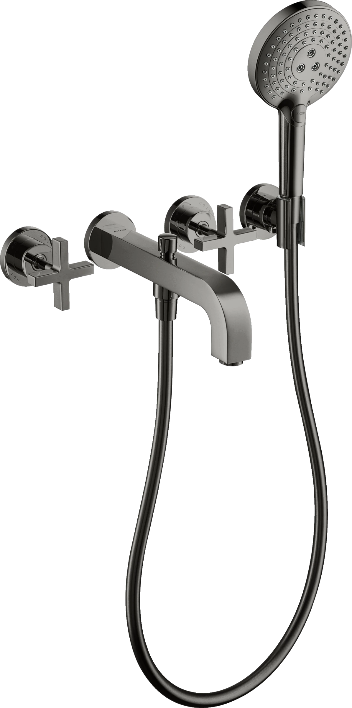 Axor Citterio Bath Mixers Concealed 504 X 263 X 128mm Gunmetal/chrome - Polished