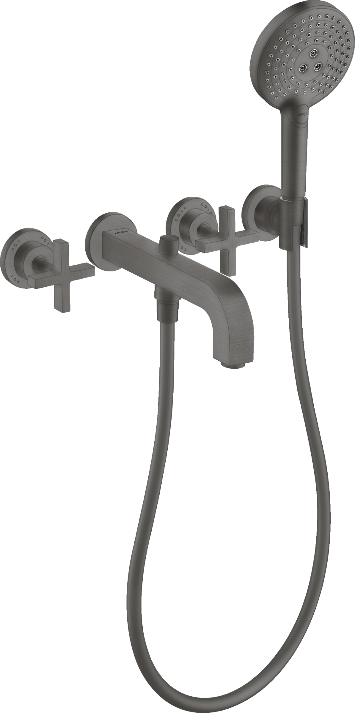 Axor Citterio Bath Mixers Concealed 504 X 263 X 128mm Gunmetal/chrome - Brushed